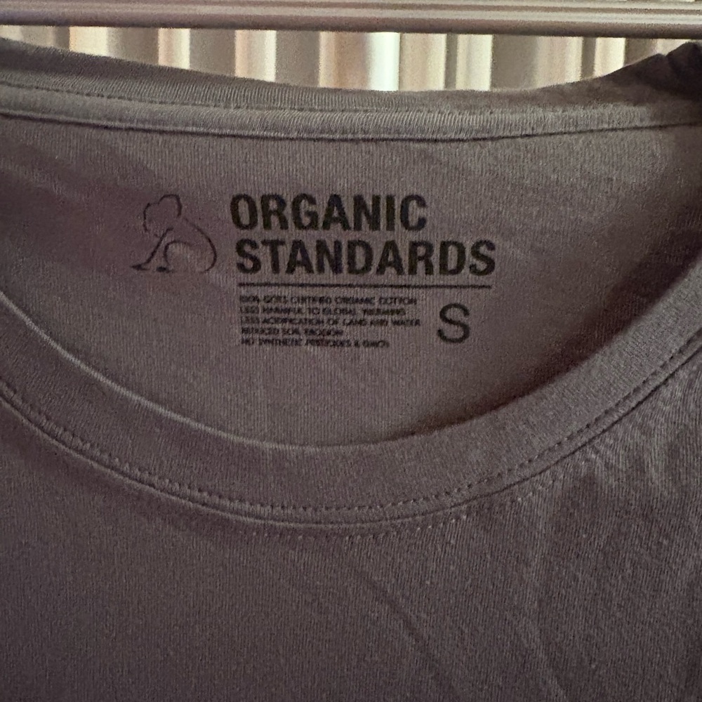 Organic Standards Men's Gray Short Sleeve Tee - Picture 3 of 4